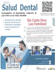 Salud dental clinic flyer - Español