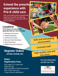 Extended day care Community Schools flyer