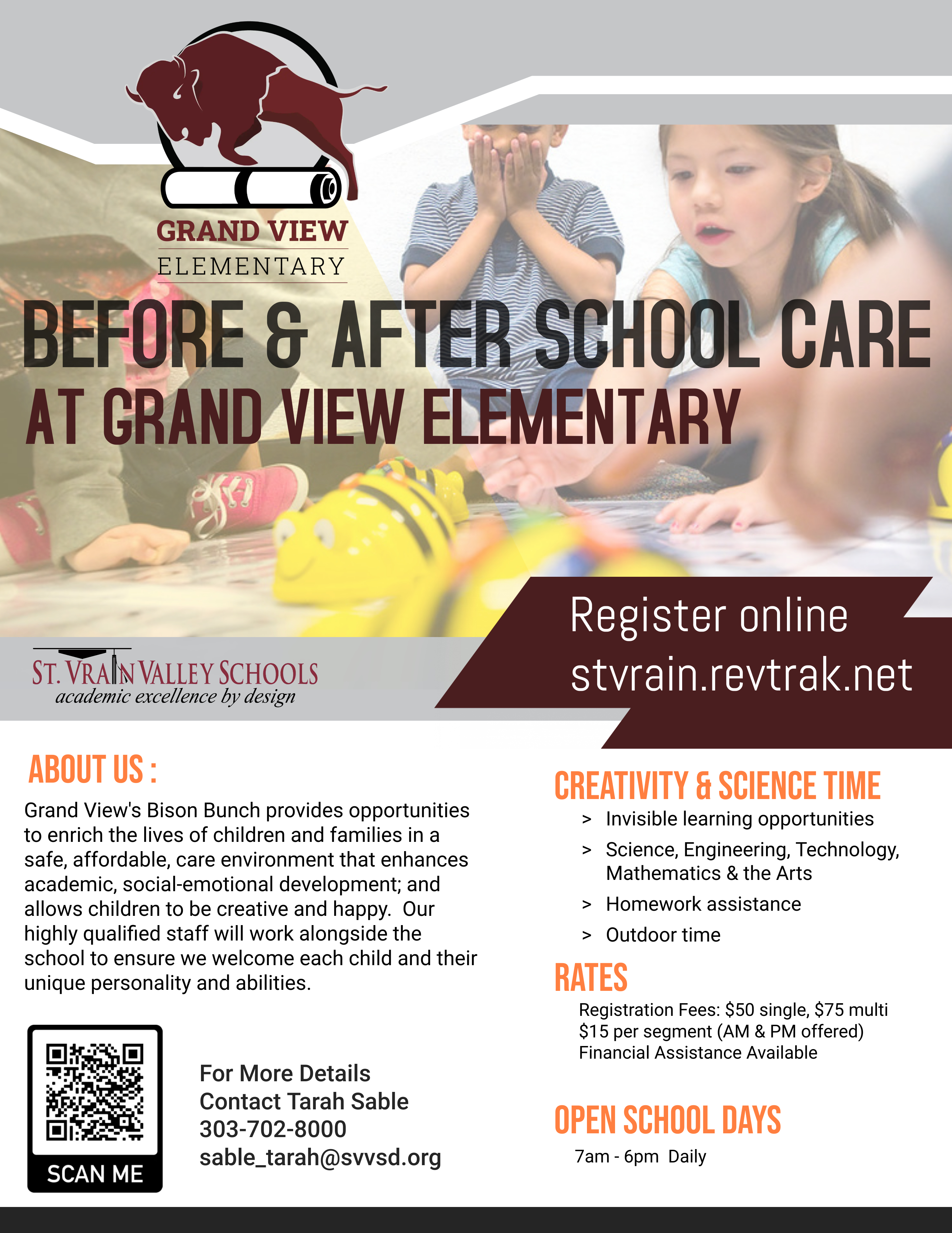 Before & After School flyer