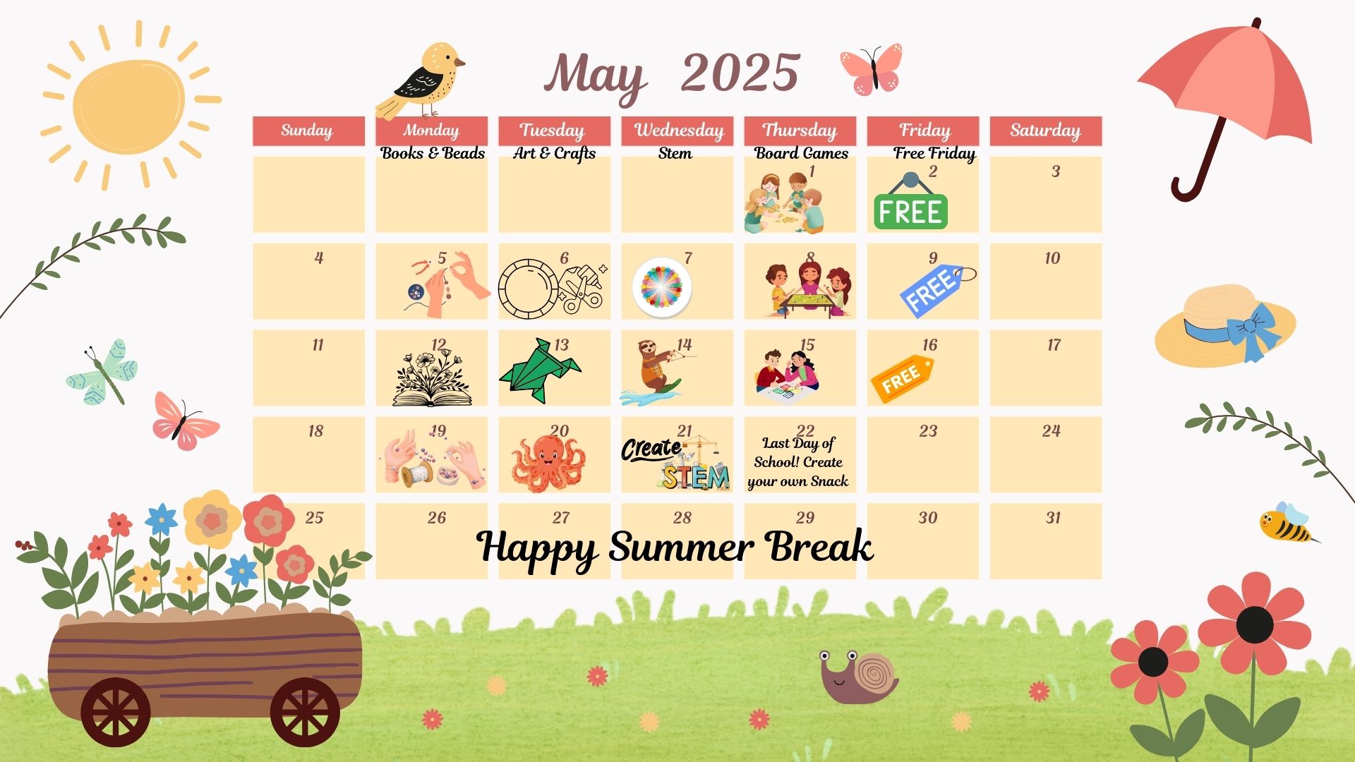 May Bison Bunch activity flyer